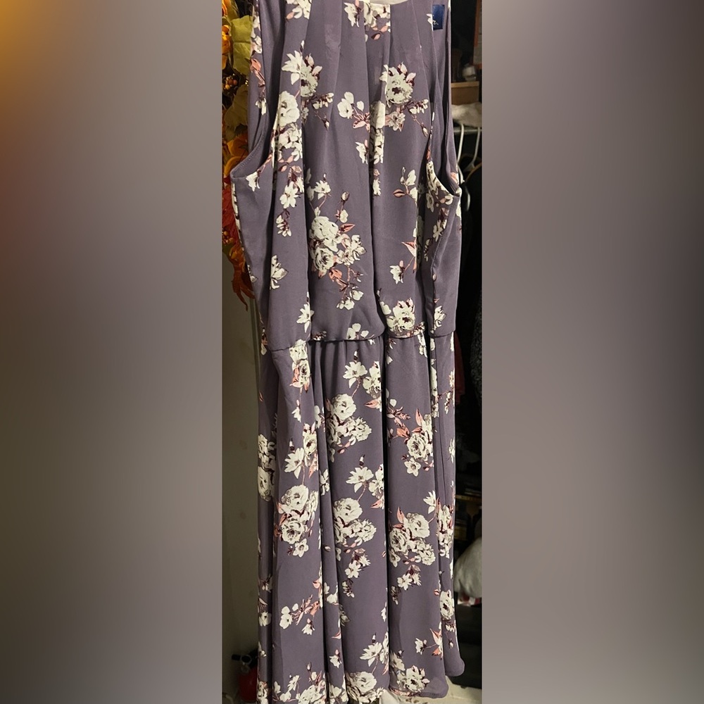 Francesca's Collections Lavender Floral Dress